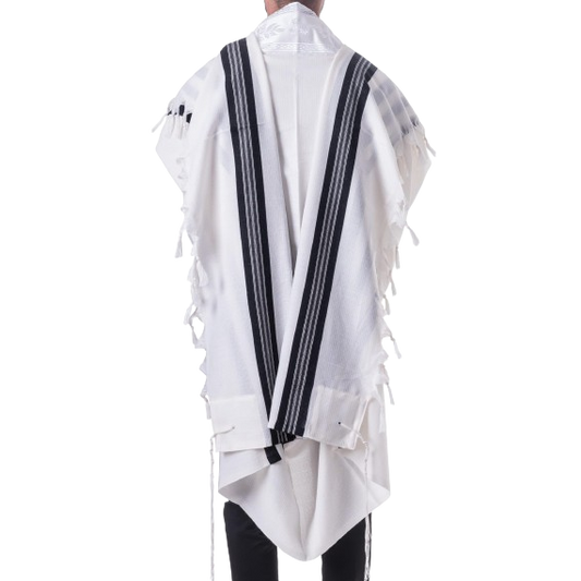 Wool Tallis - Tashbetz - Black