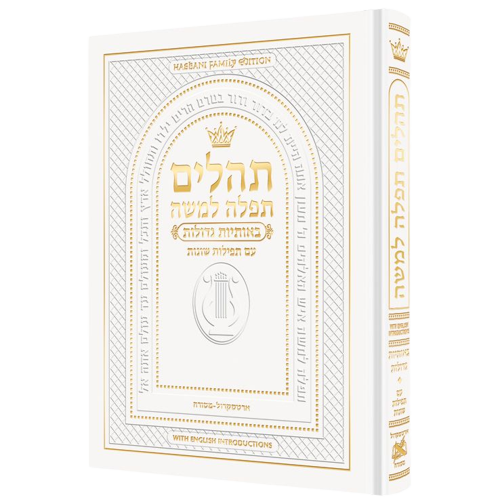 Tehillim Pocket size Large Type  with English Introductions