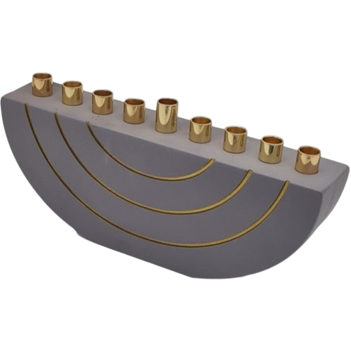 Chanukah Menorah Cement